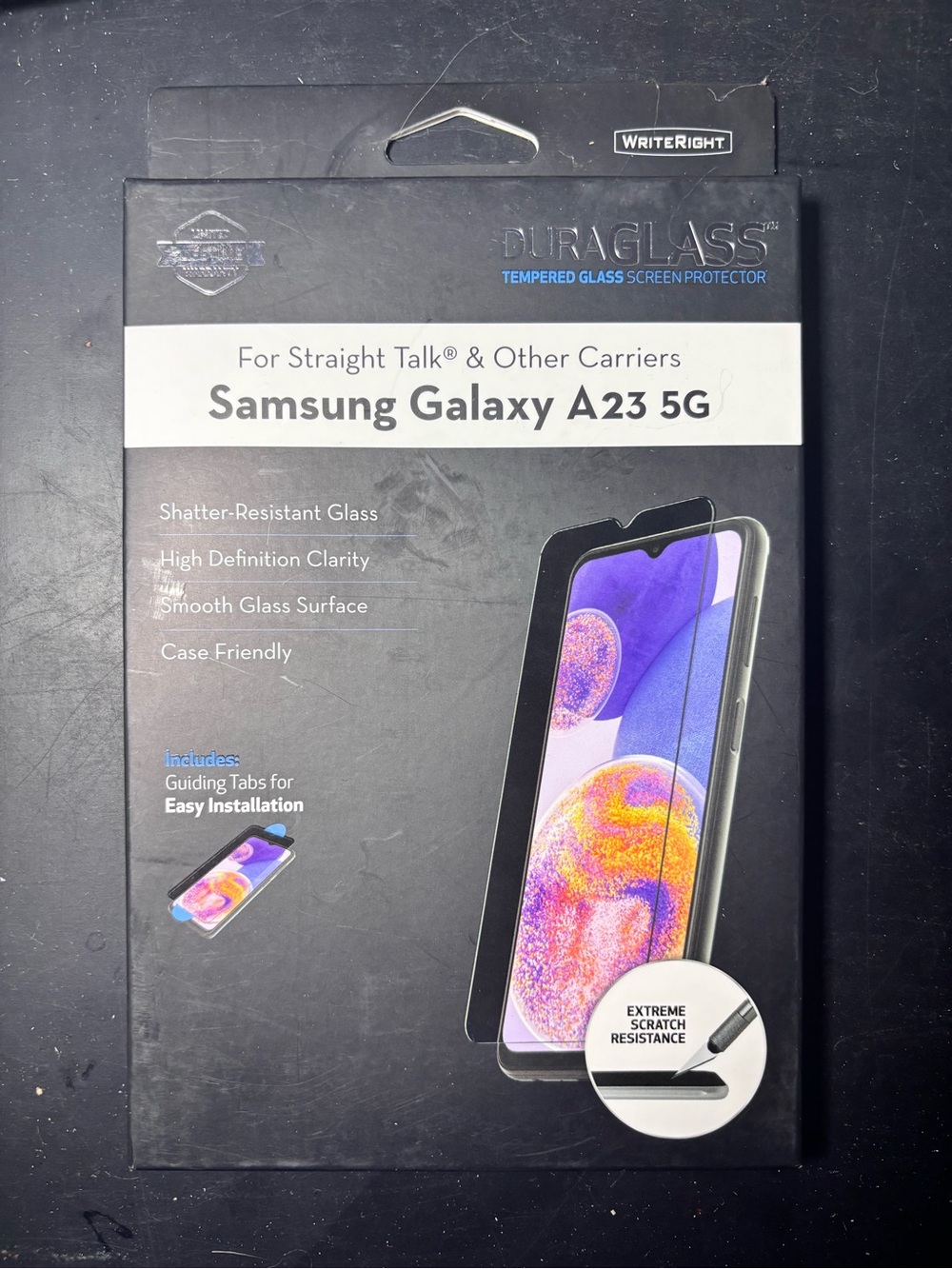 Tempered Glass Screen Protector for Samsung Galaxy A23 5G - Black